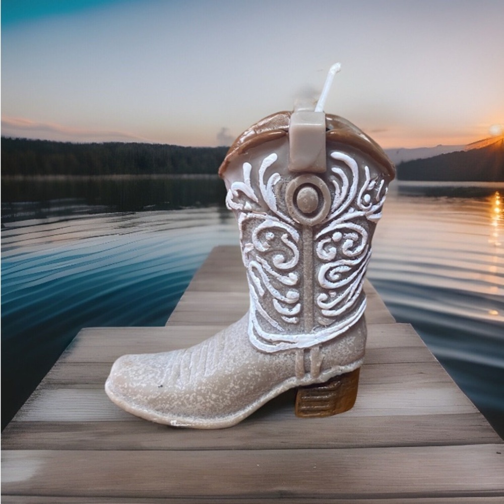 Cowboy Boot Scented and Painted Candle listing is for 2 candles - Picture 7 of 7